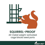 Squirrel-Be-Gone Squirrel-Resistant Metal Durable Wild Bird Feeder - 2 lb. Capacity