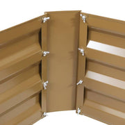 48 in. Brown Rectangular Galvanized Steel Raised Beds (2-Pack)