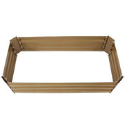 48 in. Brown Rectangular Galvanized Steel Raised Beds (2-Pack)