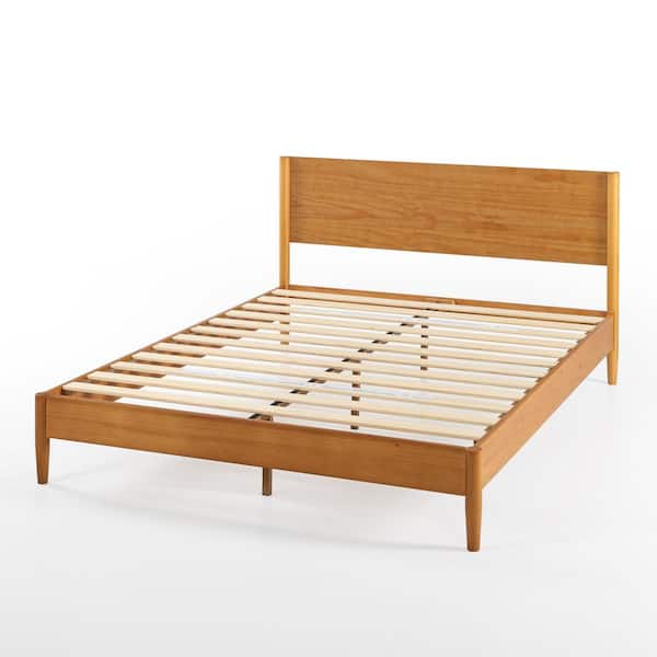 Wood Frame Queen Platform Bed - Thumbnail 2