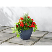 15 in. Ashton Large Brushed Denim Blue High-Density Resin Planter (15 in. D x 11.7 in. H)