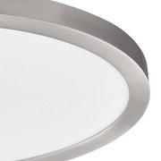 Flexinstall Oval 16 in. Brushed Nickel Indoor Integrated LED Recessed Ceiling Light with 5CCT Plus DuoBright