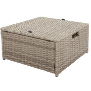 Set Of 4 Piece All Weather Wicker Patio Furniture