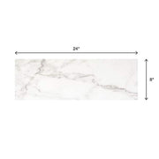 LuxeCraft Calacatta Gold Marble 8 in. x 24 in. Glazed Ceramic Wall Tile (13.3 sq. ft./Case)