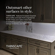 4 ft. L x 25 in. D Engineered Composite Countertop in Calcutta Blanc with Satin Finish