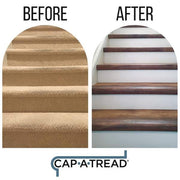 Calusa/Frogtown Valley Walnut 47 in. L x 12.15 in. W x 2.28 in. T Vinyl Stair Tread and Reversible Riser Kit