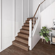 Calusa/Frogtown Valley Walnut 47 in. L x 12.15 in. W x 2.28 in. T Vinyl Stair Tread and Reversible Riser Kit