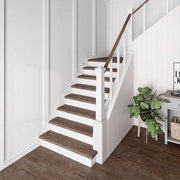 Calusa/Frogtown Valley Walnut 47 in. L x 12.15 in. W x 2.28 in. T Vinyl Stair Tread and Reversible Riser Kit