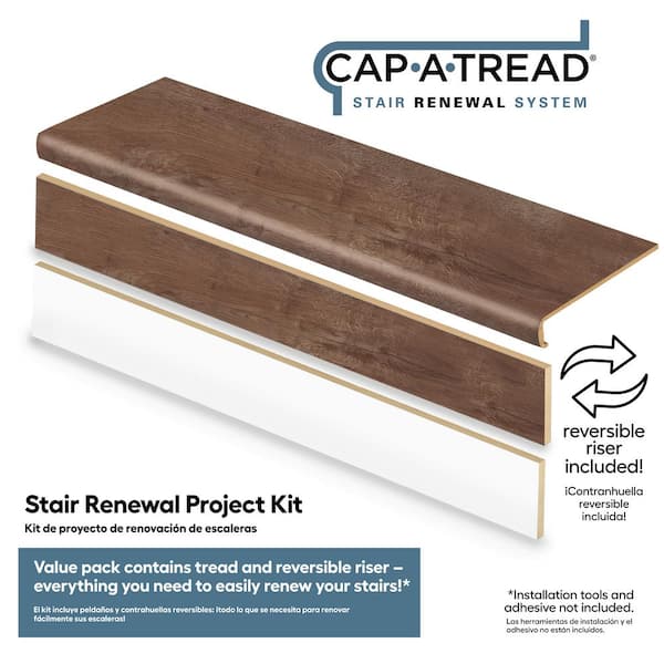 Cap A Tread Stair Tread and Riser Kit - Thumbnail 4