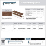 Calusa/Frogtown Valley Walnut 47 in. L x 12.15 in. W x 2.28 in. T Vinyl Stair Tread and Reversible Riser Kit