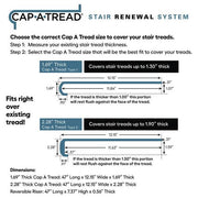 Calusa/Frogtown Valley Walnut 47 in. L x 12.15 in. W x 2.28 in. T Vinyl Stair Tread and Reversible Riser Kit