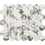 Lamora Capri 12 in. x 10 in. Glazed Ceramic Hexagon Mosaic Tile (0.81 sq. ft./each)