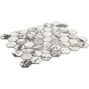 Lamora Capri 12 in. x 10 in. Glazed Ceramic Hexagon Mosaic Tile (0.81 sq. ft./each)