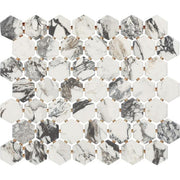 Lamora Capri 12 in. x 10 in. Glazed Ceramic Hexagon Mosaic Tile (0.81 sq. ft./each)