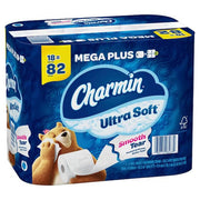 Ultra-Soft Smooth Tear Toilet Paper Rolls (18 Mega Plus Rolls)