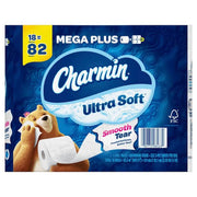 Ultra-Soft Smooth Tear Toilet Paper Rolls (18 Mega Plus Rolls)