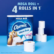 Ultra-Soft Smooth Tear Toilet Paper Rolls (18 Mega Plus Rolls)
