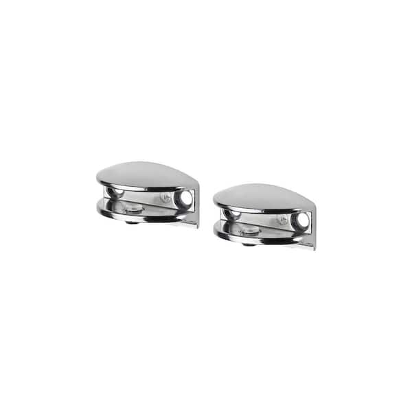FLIC Chrome Metal Shelf Bracket for 1/4 - 5/16 in. H Shelves