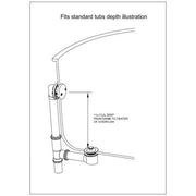 Everbilt 1-1/2" Brass Tub Drain Kit