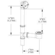 Everbilt Brass Bath Waste Kit
