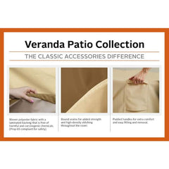 Veranda Porch Swing Cover - Durable and Water Resistant Outdoor Furniture Cover
