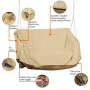Veranda Porch Swing Cover - Durable and Water Resistant Outdoor Furniture Cover