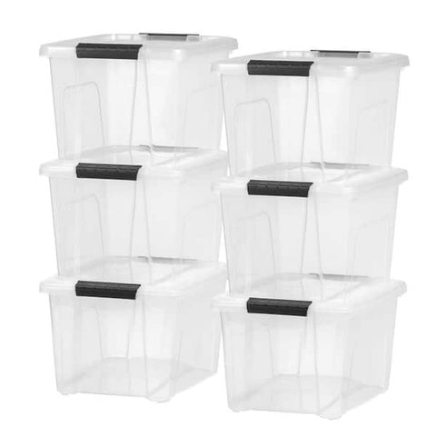 IRIS USA 20qt. Buckled Storage Bin