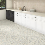 Lamora Marble Coastal Blue 11 in. x 13 in. Glazed Ceramic Penny Round Mosaic Tile (1.06 sq. ft./each)