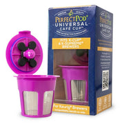 Universal Cafe Cup Reusable Coffee Filter Pod 2Pk Compatible with Single Stream or Supreme Multi-Stream Keurig Brewers