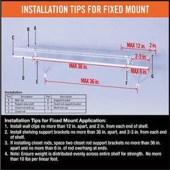 Everbilt 48" Adjustable Wire Shelf