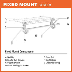 Everbilt 48" Adjustable Wire Shelf