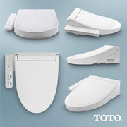 C2 Washlet Electric Heated Bidet Toilet Seat for Elongated Toilet in Cotton White