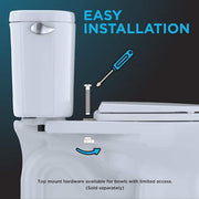 SoftClose Elongated Closed Front Toilet Seat in Cotton White