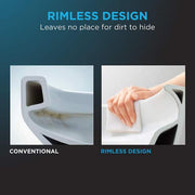 Drake 10 in. Rough In Two-Piece 1.6 GPF Single Flush Elongated Toilet in Cotton White, SoftClose Seat Included
