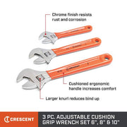 Crescent Adjustable Chrome Cushion Grip