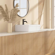 Siena 20 in. W x 15 in. D x 6 in. H Wall Mounted Bathroom Sink w/ Overflow Hole and Faucet Hole in White Vitreous China
