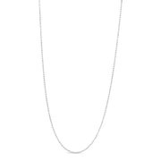 .925 Sterling Silver 0.7mm Slim and Dainty Unisex 18" Inch Ball Bead Chain Necklace
