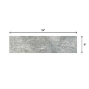 Montagna Dapple Gray 6 in. x 24 in. Porcelain Floor and Wall Tile (14.53 sq. ft./case)