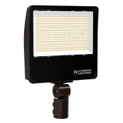 Contractor Select ESXF5 1000-Watt Equivalence Switchable Lumens and CCT Bronze Outdoor Integrated LED Flood Light
