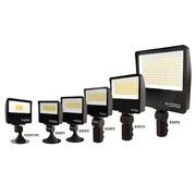 Contractor Select ESXF5 1000-Watt Equivalence Switchable Lumens and CCT Bronze Outdoor Integrated LED Flood Light