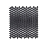 Shadow Mountain Gray 11.375 in. x 12.25 in. Penny Round Matte Porcelain Wall and Floor Mosaic Tile (0.967 sq. ft./Each)