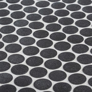 Shadow Mountain Gray 11.375 in. x 12.25 in. Penny Round Matte Porcelain Wall and Floor Mosaic Tile (0.967 sq. ft./Each)