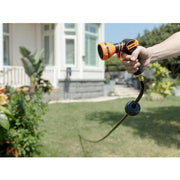 Garden Retractable Hose Reel-1/2 in.-130 ft., Wall Mounted, Dark Grey