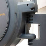 Garden Retractable Hose Reel-1/2 in.-130 ft., Wall Mounted, Dark Grey