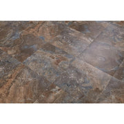 Dark Grey Slate 3 mil x 12 in. W x 12 in. L Peel and Stick Water Resistant Vinyl Tile Flooring 30 Sq. Ft.