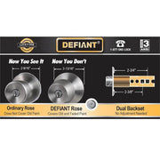 Defiant Naples Aged Bronze Deadbolt