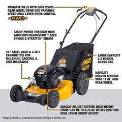 DEWALT 21 in. Gas Rear Drive Mower