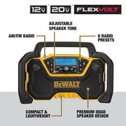 DEWALT Jobsite Bluetooth Radio