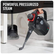 7-in-1 Portable Corded Handheld Steamer with 7 Muli-Surface Cleaning Tools, Steam Control, Chemical Free Cleaner, Black