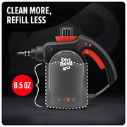 7-in-1 Portable Corded Handheld Steamer with 7 Muli-Surface Cleaning Tools, Steam Control, Chemical Free Cleaner, Black